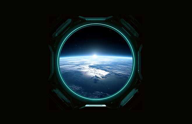 View of earth from space